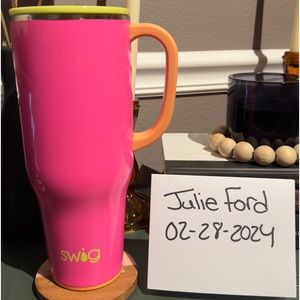 Neon 40oz swig tumbler